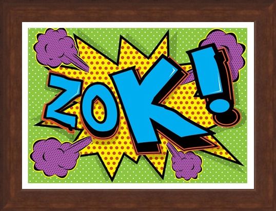 Framed Framed Zok! - Pop Art Explosion