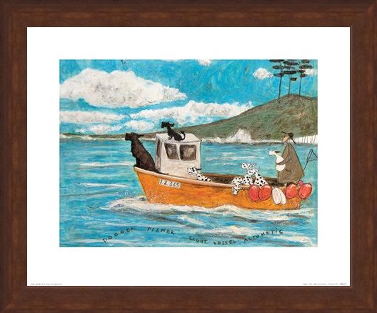 Framed Framed Dogger, Fisher, Light Vessel Automatic - Sam Toft