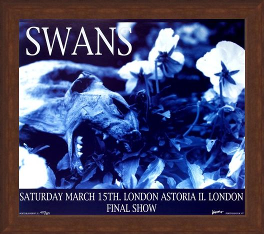 Framed Framed Swans at London Astoria II - Frank Kozik