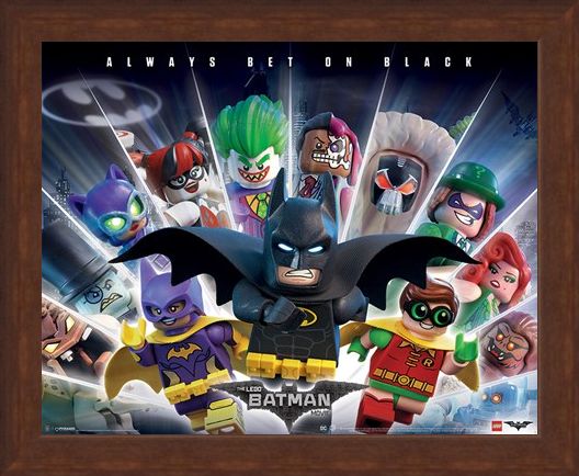 Framed Framed Always Bet On Black - Lego Batman