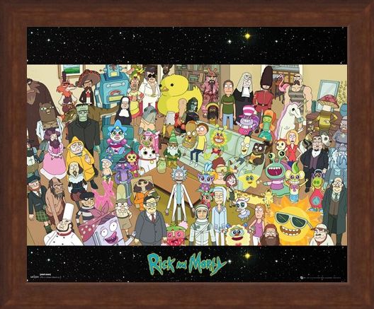 Framed Framed Cast - Rick and Morty