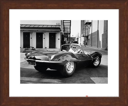 Framed Framed Steve McQueen - Jaguar - Time Life