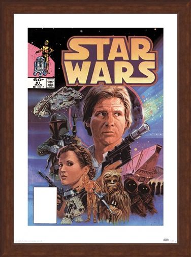 Framed Framed Captain Solo - Star Wars
