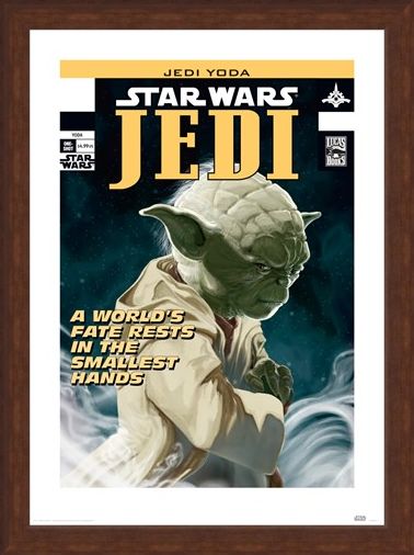 Framed Framed Yoda - World's Fate - Star Wars
