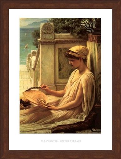 Framed Framed On the Terrace - Edward Poynter
