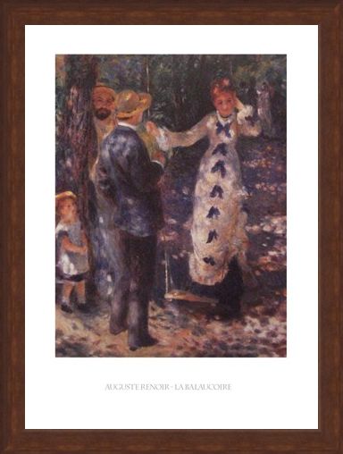 Framed Framed The Balançoire (The Swing) - Auguste Renoir