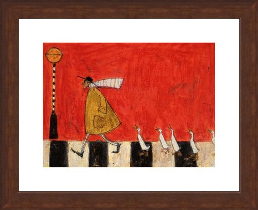Framed Framed Crossing with Ducks - Sam Toft