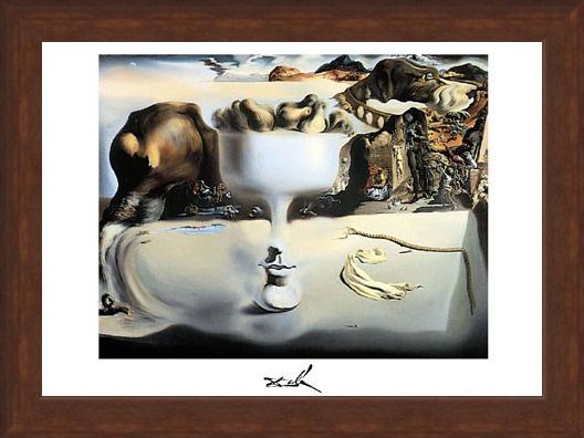 Framed Framed Apparition of a Face and Fruitdish, 1938 - Salvador Dali