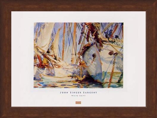 Framed Framed White Ships - John Singer Sargent