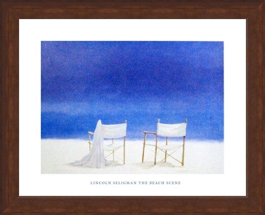 Framed Framed The Beach Scene - Lincoln Seligman