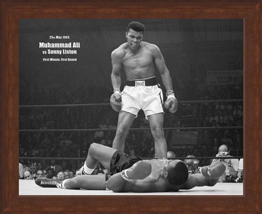 Framed Framed History in the Making - Muhammad Ali Vs Sonny Liston