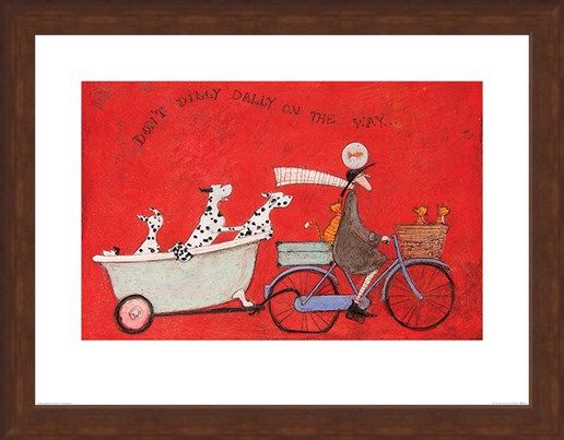 Framed Framed Don't Dilly Dally on the Way - Sam Toft