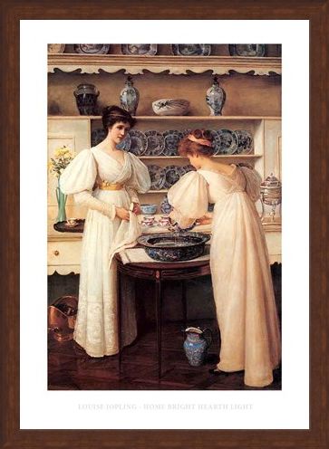 Framed Framed Home Bright Hearth Light - Louise Jopling