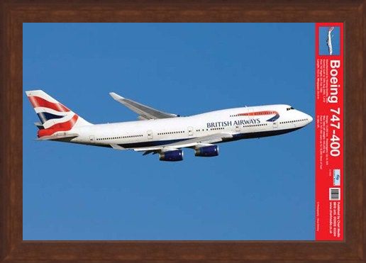 Framed Framed Boeing 747-400 - Jumbo Jet