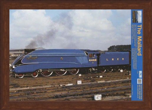 Framed Framed Steaming Ahead Of The Competition - Mallard Train