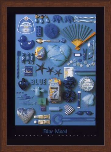 Framed Framed Blue Mood - Andrea Tilk