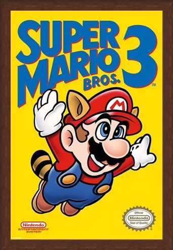 Framed Framed Super Mario Bros 3 - Retro Gaming