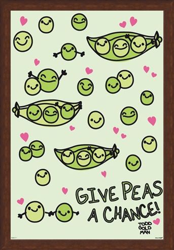 Framed Framed Give Peas A Chance - David & Goliath