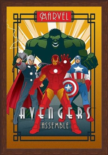 Framed Framed Avengers Assemble - Marvel Deco