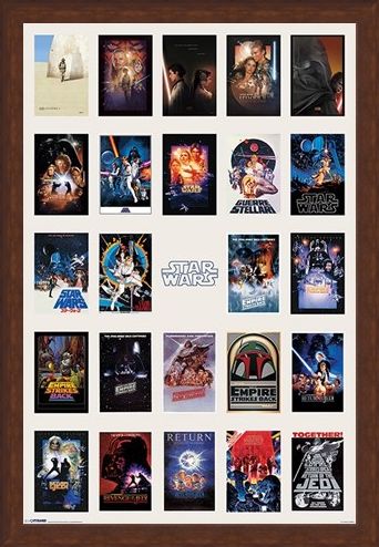 Framed Framed Star Wars Collage - May the Force be with you