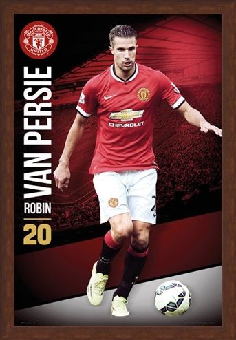 Framed Framed Robin Van Persie - Manchester United Football Club
