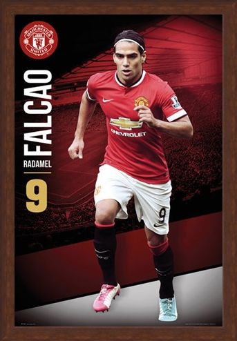 Framed Framed Radamel Falcao - Manchester United Football Club