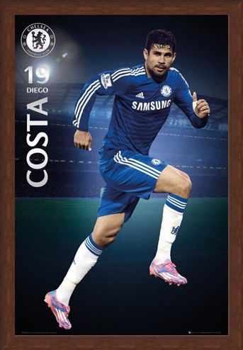 Framed Framed Diego Costa - Chelsea Football Club