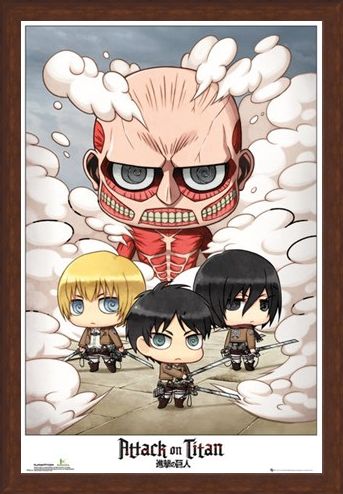 Framed Framed Chibi Group - Attack On Titan