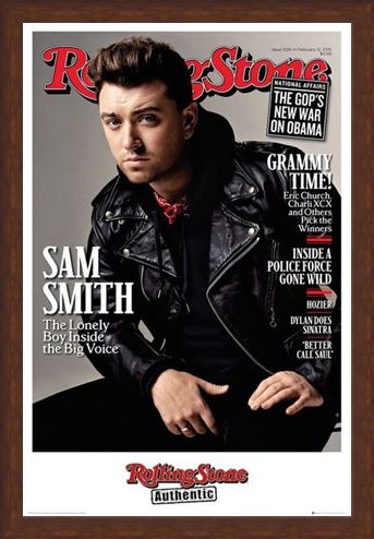 Framed Framed Rolling Stone Magazine - Sam Smith