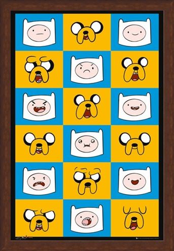 Framed Framed Finn & Jake Funny Faces - Adventure Time