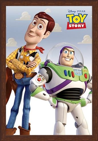 Framed Framed Woody & Buzz - Toy Story