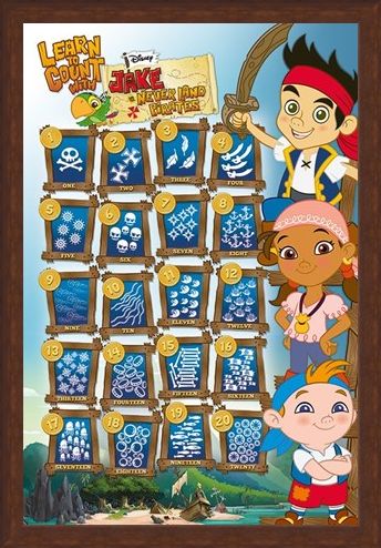 Framed Framed Learn To Count - James & The Neverland Pirates