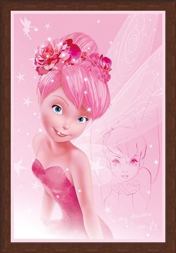 Framed Framed Tink In Pink - Disney's Tinkerbell