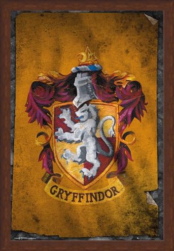 Framed Framed Gryffindor Flag - Harry Potter