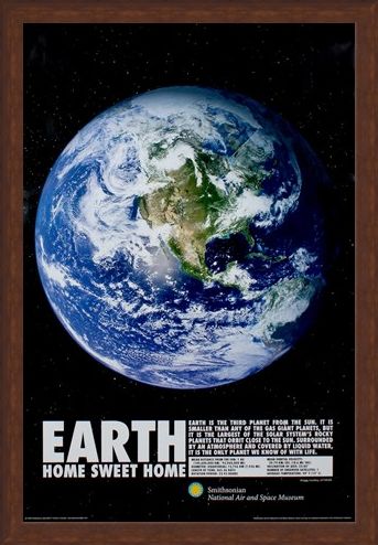 Framed Framed Home Sweet Home - Planet Earth