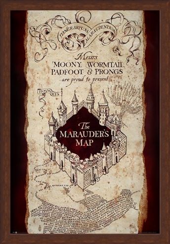 Framed Framed Messrs. Moony, Wormtail, Padfoot & Prongs - Harry Potter