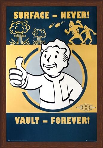 Framed Framed Vault Forever Poster - Fallout 4