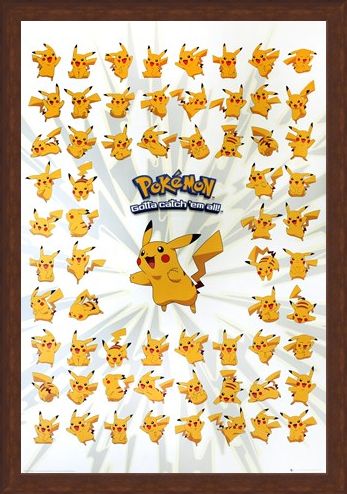 Framed Framed The Pokemon With A Punch - Pokemon - Pikachu