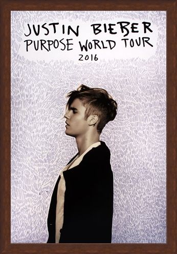 Framed Framed Purpose Tour Poster - Justin Bieber