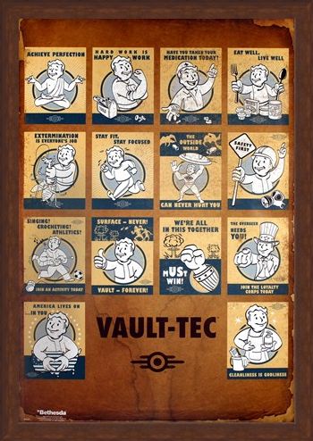 Framed Framed 'Revolutionizing Safety For An Uncertain Future' - Fallout 4 Vault Tec Compilation
