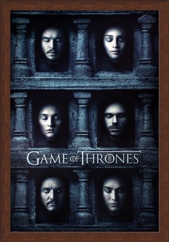 Framed Framed Hall Of Faces - Game Of Thrones