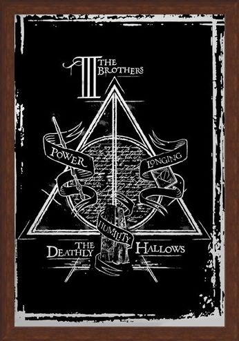 Framed Framed Deathly Hallows Graphic - Harry Potter