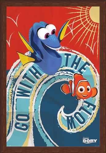 Framed Framed Go With The Flow - Finding Dory