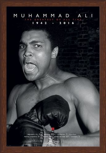 Framed Framed The Greatest Of All Time - Muhammad Ali