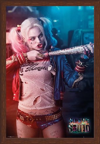 Framed Framed Harley Quinn - Baseball Gun - Suicide Squad