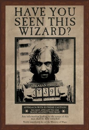 Framed Framed Wanted Sirius Black - Harry Potter