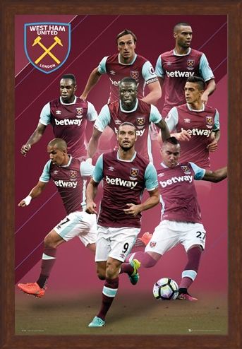 Framed Framed 2016/17 Players - West Ham FC