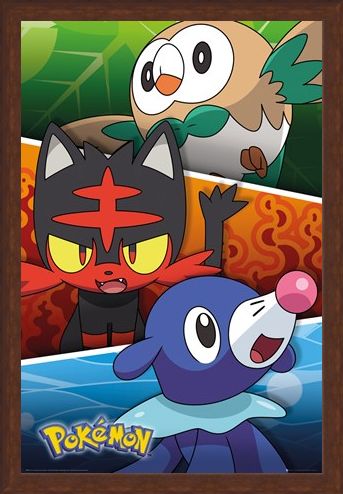 Framed Framed Alola Partners - Pokemon