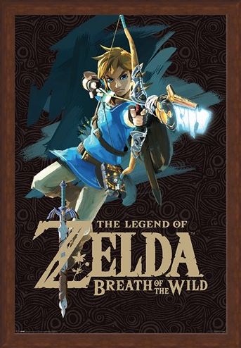 Framed Framed Breath Of The Wild Cover Art - The Legend Of Zelda