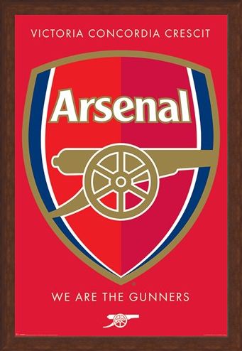 Framed Framed We Are The Gunners Crest - Arsenal FC